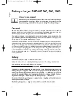 Preview for 8 page of MicroPower SMC-HF 1600 User Manual