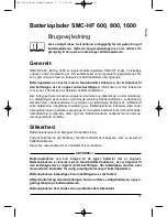 Preview for 13 page of MicroPower SMC-HF 1600 User Manual