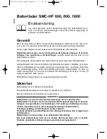 Preview for 18 page of MicroPower SMC-HF 1600 User Manual