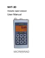 Microrad NHT-3D User Manual preview