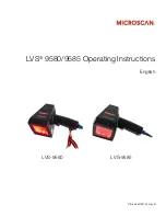 Microscan LVS-9585 Operating Instructions Manual preview