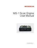 Microscan MS-1 User Manual preview