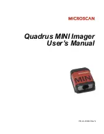 Preview for 1 page of Microscan Quadrus MINI Imager User Manual