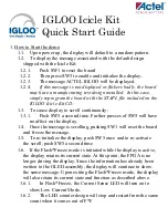 Microsemi Actel IGLOO Icicle Quick Start Manual preview