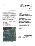 Microsemi DS3106DK Manual preview