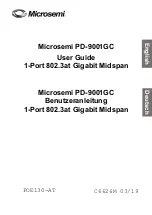 Preview for 1 page of Microsemi PD-9001GC User Manual