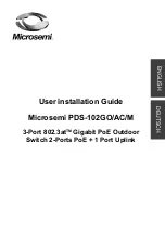 Microsemi PDS-102GO/AC/M User'S Installation Manual preview