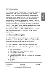 Preview for 5 page of Microsemi PDS-104GO Hardware Specification And Installation Manual