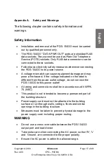 Preview for 17 page of Microsemi PDS-104GO Hardware Specification And Installation Manual