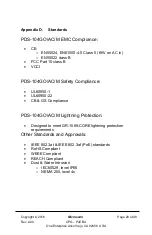 Preview for 20 page of Microsemi PDS-104GO Hardware Specification And Installation Manual