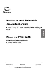 Preview for 23 page of Microsemi PDS-104GO Hardware Specification And Installation Manual