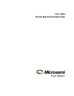 Preview for 1 page of Microsemi SA.45s User Manual