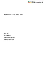 Preview for 1 page of Microsemi SyncServer S200 User Manual