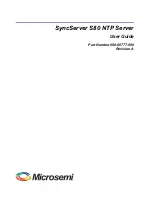 Preview for 1 page of Microsemi SyncServer S80 User Manual