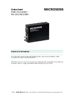 Microsens MS400131-V2 Datasheet предпросмотр