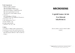 Preview for 2 page of Microsens MS453510-V2 User Manual