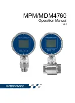 Предварительный просмотр 1 страницы Microsensor MDM4760 Operation Manual