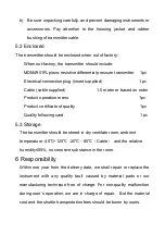 Preview for 11 page of Microsensor MDM4901FL Operation Manual