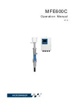 Preview for 1 page of Microsensor MFE600C Operation Manual