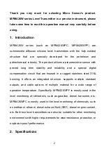 Preview for 3 page of Microsensor MPM426W Series Operation Manual