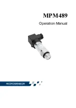 Microsensor MPM489 Operation Manual предпросмотр