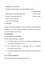 Предварительный просмотр 9 страницы Microsensor MPM489W Operation Manual