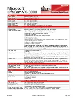 Preview for 1 page of Microsoft 68A-00001 Technical Data Sheet