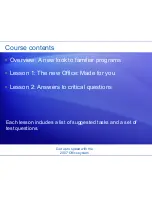 Предварительный просмотр 2 страницы Microsoft 76H-00326 - Office Ultimate 2007 Training Manual