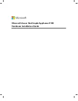 Microsoft Azure StorSimple 8100 Hardware Installation Manual preview