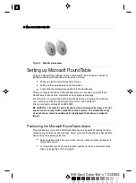 Предварительный просмотр 13 страницы Microsoft RoundTable Setup Manual