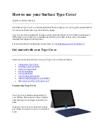 Microsoft Surface Type Cover How To Use preview