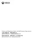 Microsoft XBOX X22-09910-03 MNL Regulatory Manual предпросмотр