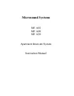 Предварительный просмотр 1 страницы Microsound MF A02 Instruction Manual