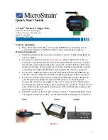 Предварительный просмотр 1 страницы MicroStrain V-Link Quick Start Manual