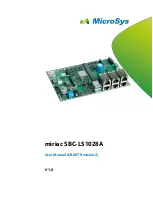 Preview for 1 page of MicroSys Electronics miriac SBC-LS1028A User Manual