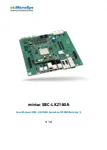 MicroSys miriac SBC-LX2160A User Manual preview