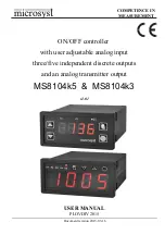 Preview for 1 page of microSYST MS8104k3 User Manual