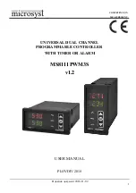 Preview for 1 page of microSYST MS8111PWM3S User Manual