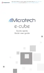 Preview for 1 page of Microtech e-cube Quick User Manual