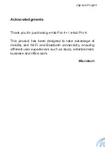 Preview for 35 page of Microtech e-tab Pro 4 User Manual