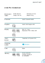 Preview for 57 page of Microtech e-tab Pro 4 User Manual