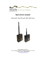 Microtek 2400 MHz Series Operation Manual preview