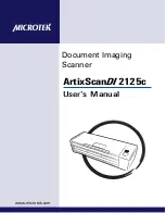 Preview for 1 page of Microtek ArtixScan DI 2125c User Manual