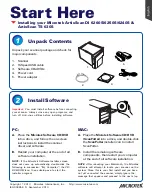 Microtek ArtixScan DI 6240S Start Here Manual preview