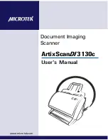 Preview for 1 page of Microtek ArtixScanDI 3130c User Manual