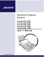 Microtek ArtixScanDI 5230 User Manual preview