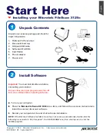 Microtek FileScan 3125c Start Here Manual preview