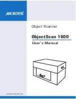 Microtek ObjectScan 1600 User Manual preview