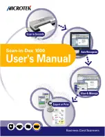 Microtek SCAN-IN-DEX 1000 User Manual предпросмотр