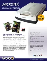 Microtek ScanMaker 1000XL Brochure & Specs preview